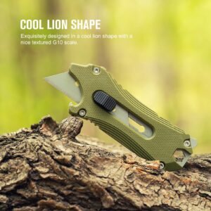 OKNIFE Otacle EDC Retractable Utility Knife, Box Opener Razor Knife with Otacle 2 EDC Ti Bottle Opener, Pry Bar