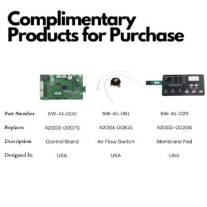 Swimables Control Board Kit Compatible with Mastertemp & Max-E-Therm Pentair Pool and Spa Heater 42002-0007s - Compatible with All NA and LP Series Pool/Spa Heater Electrical Systems - Made in USA