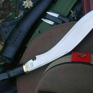 Authentic Official Issued Kukri - Traditional Hand Forged Blade Khukuri - Service No.1 Standard Size - EGKH Factory Outlet in Nepal - Ready to use - Balance water tempered - High Carbon Steel