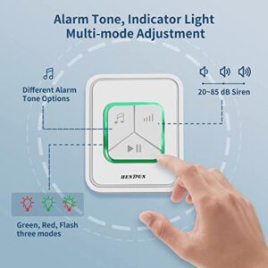 Hendun Upgraded Power Failure Alarm, GFCI Circuit Failed Dector Alerter, Smart Power Outage Reminder for Freezer in Garage, Monitor Power Cut of CPAP, Breaker and GFI/GFCI Trips