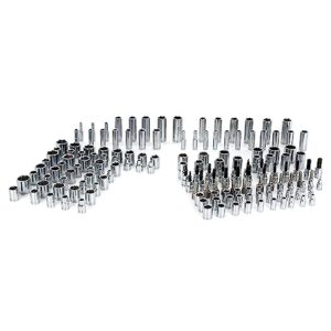 WEIZE 270-Piece Mechanics Tool Set with Case, 1/4", 3/8",1/2" Drive, SAE and Metric, Socket Set, Ratchets, Wrenches,Extension Bar, Hex Keys and Screwdriver Bits