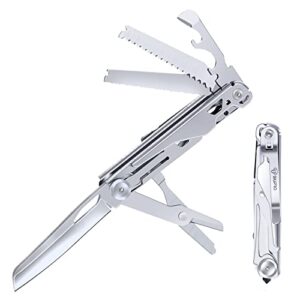 siupro 9 in 1 multitool pocket knife set for men, survival small multi tool with clip, tactical gadgets for camping, outdoor, fishing, car, work, gifts for him boyfriend