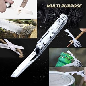 SIUPRO 9 in 1 Multitool Pocket Knife Set for Men, Survival Small Multi Tool with Clip, Tactical Gadgets for Camping, Outdoor, Fishing, Car, Work, Gifts for Him Boyfriend