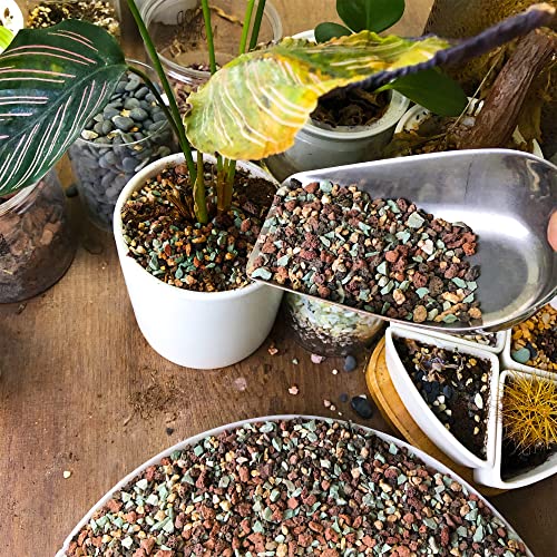 7lb Mix Lava Rocks for Plants in Door -Gravel Pebbles for Bonsai Succulent Cactus Potting Soil and Vase Fillers, Fairy Gardening,Top Dressing