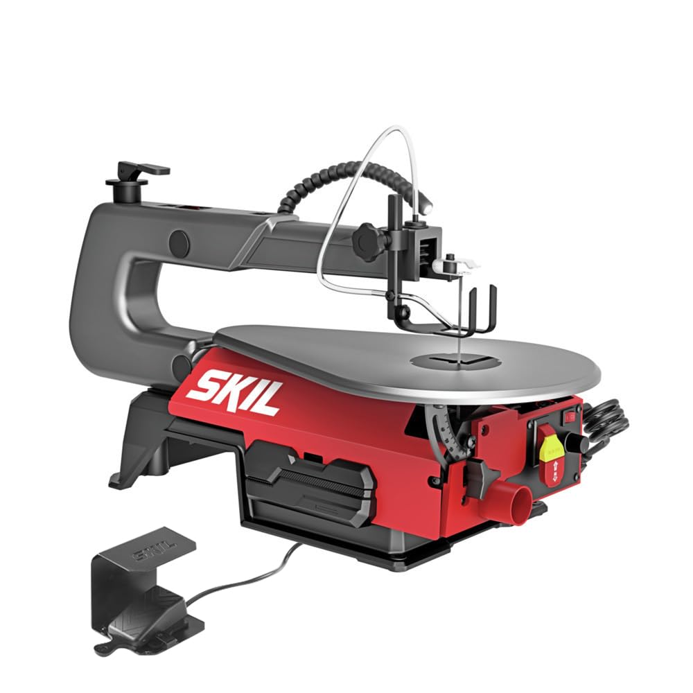 SKIL 1.2 Amp 16 in. Variable Speed Scroll Saw with Foot Pedal & LED Work Light for Woodworking-SS9503-00