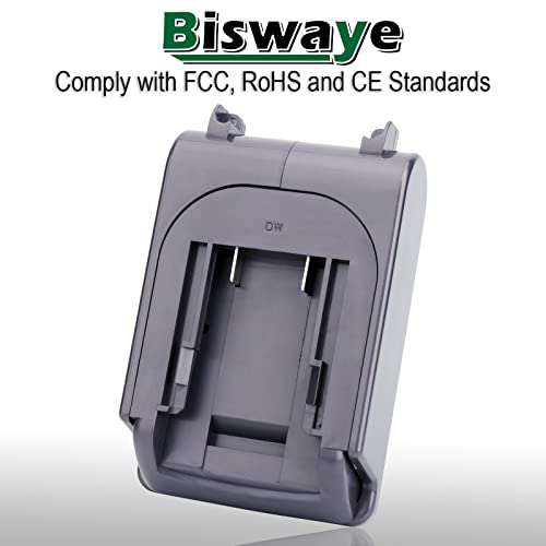 Biswaye V8 Battery Adapter Compatible with Dewalt 20V 60V Battery, Converts DCB206 DCB201 DCB609 to SV10 215681 V8 Animal V8 Absolute V8 Motorhead V8 Cordless Vacuum Battery