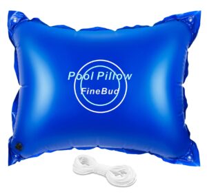 finebud 4’x5’ pool pillows for above ground pool, winter pool pillow extra durable 0.4 mm, pool air pillow super strong & cold resistant, pool cover air pillow easy centering, rope included(55ft)