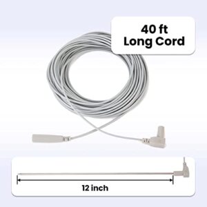 Hooga Grounding Rod with 40 ft Ground Wire for Grounded Earth Connected Products, Mats, Sheets, Pads, Wrist Bands, Blankets, Pillow Case. Stay Grounded Indoors. Stainless Steel Rod. Great for Travel.