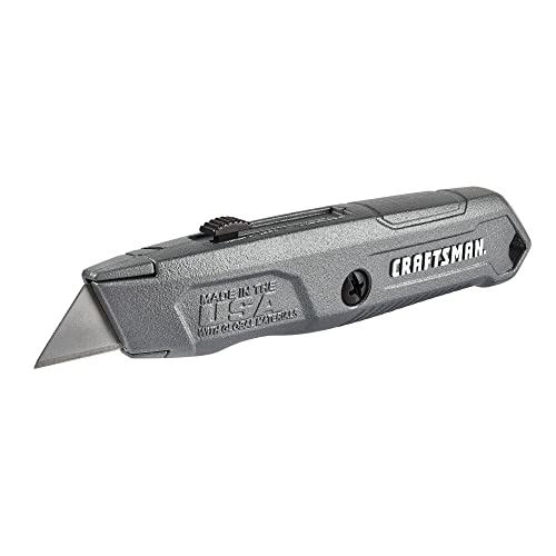 CRAFTSMAN Utility Knife, Retractable, 3 Blades Included (CMHT10585​)