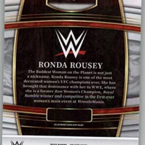 2022 Panini Select WWE #90 Ronda Rousey Concourse WWE Wrestling Trading Card