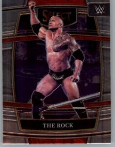 2022 panini select wwe #20 the rock concourse legend wrestling trading card