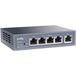 cudy new gigabit multi-wan vpn router, up to 4 gigabit wan ports, smb router, load balance, lightning protection, pptp l2tp wireguard openvpn ipsec vpn router