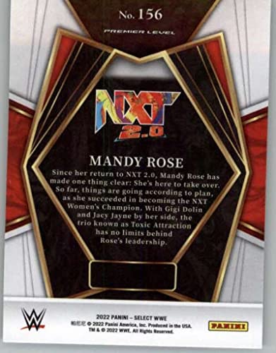 2022 Panini Select WWE #156 Mandy Rose Premier Level NXT 2.0 Wrestling Trading Card