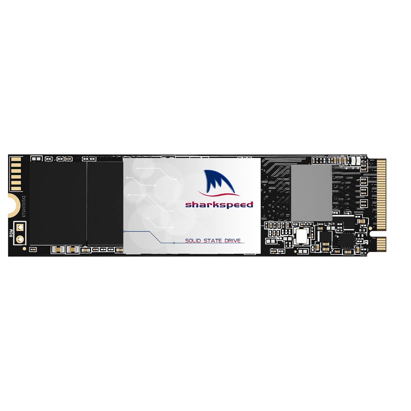 512GB SSD NVMe PCIe Gen 4 M.2 2280 SHARKSPEED Plus 3D NAND Internal High Performance Solid State Drive, TLC, PS5 Compatible，Storage for PC, Laptops, Gaming, up to 5,500MB/s (512GB, M.2 PCIe)