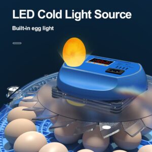 8-33 Eggs Incubator for Hatching Eggs, Double Egg Chicken Duck Goose Pigeon Quail Trays with Automatic Egg Turning and Water Adding, Egg Candler, Farm Poultry