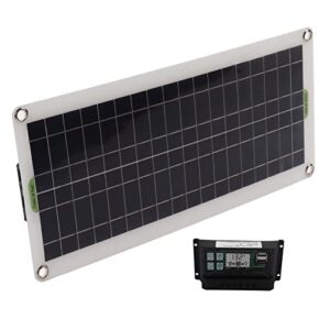 30W Solar Panel 30A Voltage Controller Kit Polycrystalline Silicon for 12V Car RV Boat Marine Trailer Polysilicon with Charge and Battery 12 Volt 10W Car, Boat, RV, Trailer,