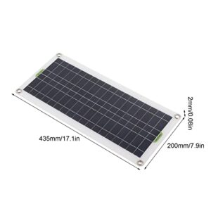 30W Solar Panel 30A Voltage Controller Kit Polycrystalline Silicon for 12V Car RV Boat Marine Trailer Polysilicon with Charge and Battery 12 Volt 10W Car, Boat, RV, Trailer,