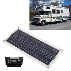 30W Solar Panel 30A Voltage Controller Kit Polycrystalline Silicon for 12V Car RV Boat Marine Trailer Polysilicon with Charge and Battery 12 Volt 10W Car, Boat, RV, Trailer,