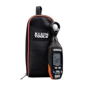 Klein Tools Digital Light Meter and Multimeter Carrying Case Bundle