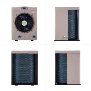 ECOPOOLTECH-Pool Heater for Above Ground Pools,Pool Heat Pump,14000BTU/hr,Up to 5000gallons,110V~120V/60Hz