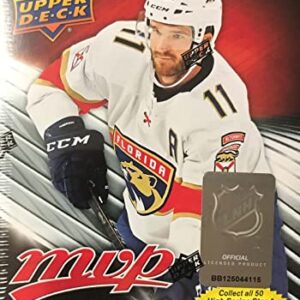 2022 2023 Upper Deck M V P Hockey Series Unopened Blaster Box of 15 Packs with Chance for Rookies Plus #1 Draft Picks Cards and Blaster Exclusive Gold Scripts