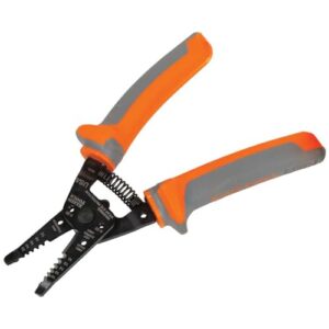 klein tools 11055rins 1000v insulated klein kurve wire stripper/cutter cuts and strips 10-18 solid and 12-20 stranded awg wire