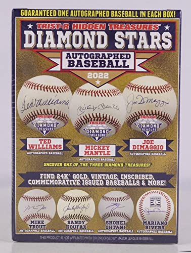 2022 Tristar Hidden Treasures Diamond Stars Autographed Baseball Hobby Box - Autographed Baseballs