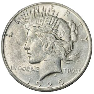 1921-1935 Peace Dollar, USA's Last Circulating Silver Dollar. Design Celebrating Peace After World War 1. $1 Graded By Seller Circulated Condition