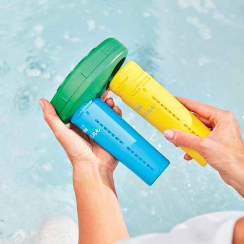 FROG Serene Floating Sanitizing System for Hot Tubs, Quick and Easy Self-Regulating Hot Tub Sanitizer with Bromine and FROG Sanitizing Minerals Kills Bacteria 2 Ways, for Hot Tubs up to 600 gallons