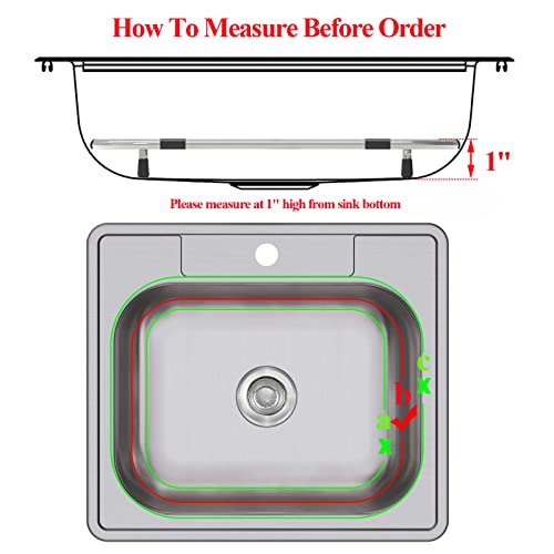 Orgneas Sink Protectors for Kitchen Sink, Universal Double Bowl Sink Bottom Grid 13.2"x11.6"x1.25", 304 Premium Stainless Steel Kitchen Sink Protector Grid Sink Grate Rack Centered Drain 2 Packs