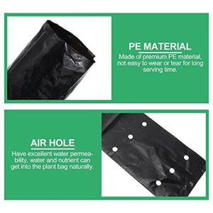 YARNOW Grow Bags 100pcsbags Accessories Container Survival Transplanting Plant Nutrition Delicate Raised Woven Cutting Bonsai Farming Thicken Rate Portable Tree Size Garden