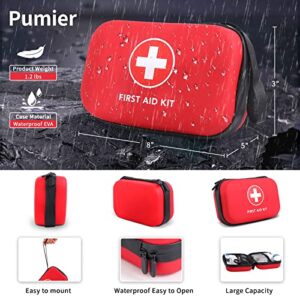 Home-Car-First-Aid-Kit-Camping-Essentials - 263pcs Waterproof Zippers is Ideal for Travel, Office, Boat, Sports, Businesses, Hiking, Emergency Survival (PUMIER)