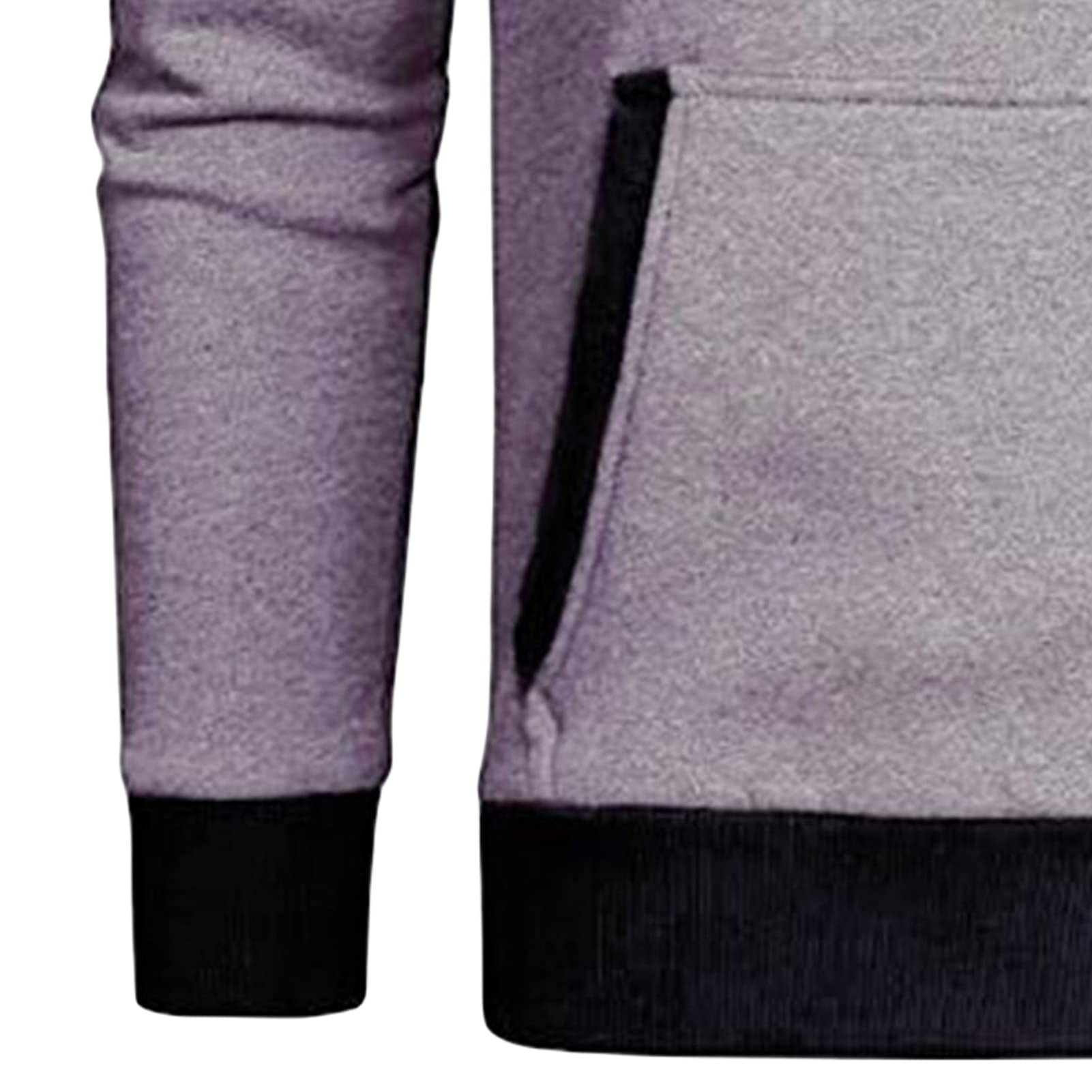 Maiyifu-GJ Men's Solid Fleece Athletic Hoodies Long Sleeve Casual Sports Sweatshirt Drawstring Hooded Pullover With Pockets (Light Grey,XX-Large)