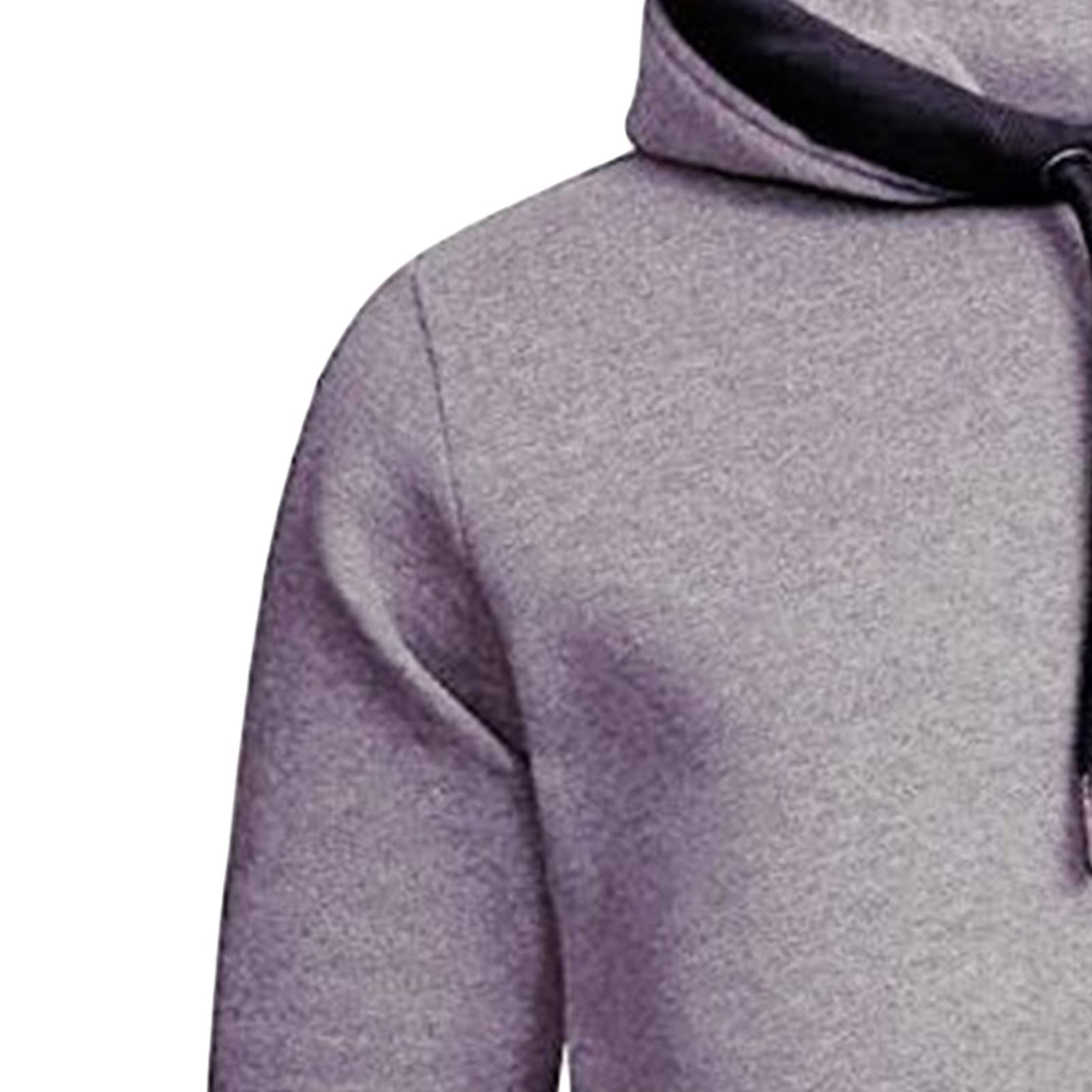 Maiyifu-GJ Men's Solid Fleece Athletic Hoodies Long Sleeve Casual Sports Sweatshirt Drawstring Hooded Pullover With Pockets (Light Grey,XX-Large)