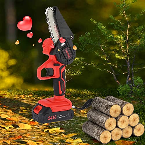 Amikadom #a89va9 24V Electric Cordless Saw Woodworking Electric Chain Saw Wood Cutter