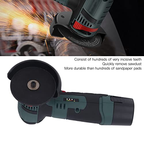 Cordless Angle Grinder, Grinders Power Tools, Brushless Power Angle Grinder 19500RPM Electric Grinding Tool with 2 Cutting Wheels for Interior Decoration, Tile Cutting, 2000mAh Rechargeable(#2)