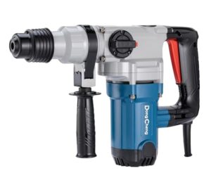 dongcheng 1-1/8 inch sds-plus rotary hammer drill with safety clutch, 9.2amp heavy duty corded demolition hammer for concrete, 1300 rpm, 3.6 joules, including 3pcs drill bits