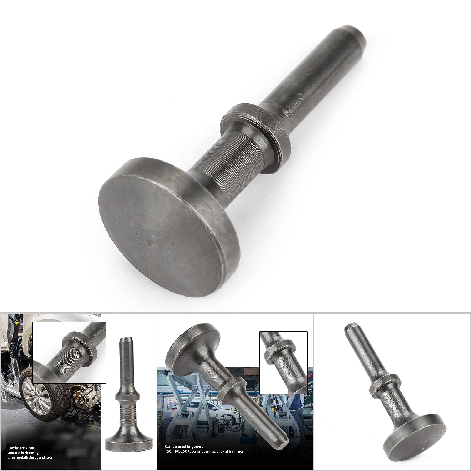 Eujgoov Pneumatic Air Hammer Bit, air Hammer bits air Chisel bits Chrome Molybdenum Steel Extended Length Impact Tool for Automotive Industry Sheet Metal Industry(178mm)(80mm/3.1in)
