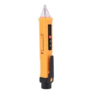 Voltage Tester, 802 High Accuracy Test Pencil, Electric Voltage Detector Tester Pen 48-1000V/12-1000V(Yellow)