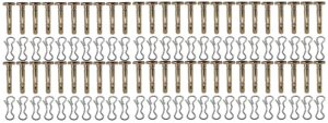 xvrtj 738-04124a and 714-04040 shear pins and cotter pins for cub cadet mtd troy bilt snowblowers (pack of 50)