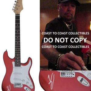 Vince Neil Motley Crue signed full size Electric guitar proof COA autographed star