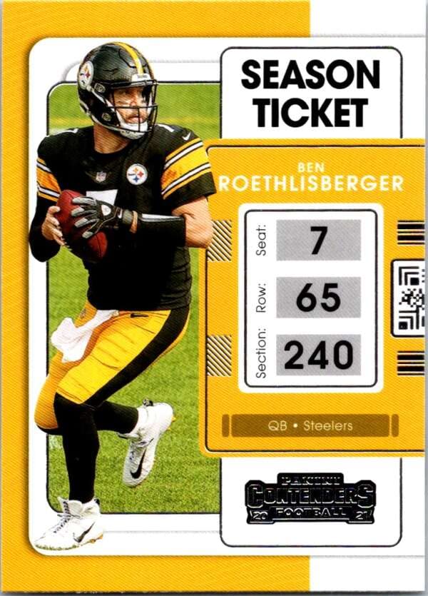 2021 Panini Contenders Season Ticket #83 JuJu Smith-Schuster Pittsburgh Steelers NFL Football Trading Card