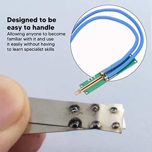 ASHATA DIY Spot Welder Spot Welding Pen, Portable Battery Spot Welder, Slim Easy to Hold Semi Circular Ball Tip Low Wire Resistance, for Battery Pack Spot Welder