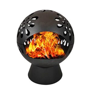 outdoor fire pit wood burning,outdoor round wood burning fire pit bowl with ash shovel ash collector
