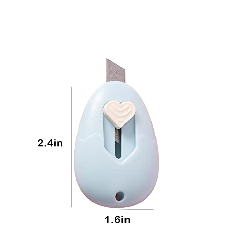 Mini Utility Knife Diy Small Paper Cutting Paper Knife Wallpaper Knife Stationery Shop Open Box Knife (water drop)