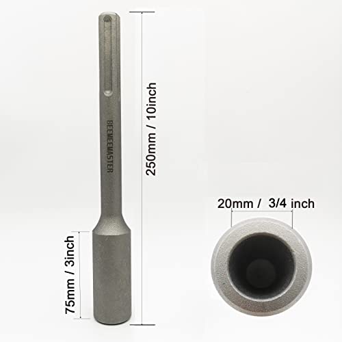 BEEMEEMASTER 3/4 Inches SDS MAX Ground Rod Driver Socket for Rotary Hammer Drill, Drive 3/4 in. Ground Rods Rebars