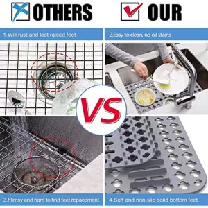 Silicone Sink Protectors for Kitchen,Silicone sink mats for bottom of kitchen sink,for Bottom of Kitchen Farmhouse Stainless Steel Porcelain Sink