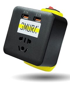 150w portable power supply inverter fit for dewalt battery, dc 18-20v to ac 110-120v for road trip home emergency laptops and other small devices tool, with dual usb 5v 3.1a and 1 ac socket