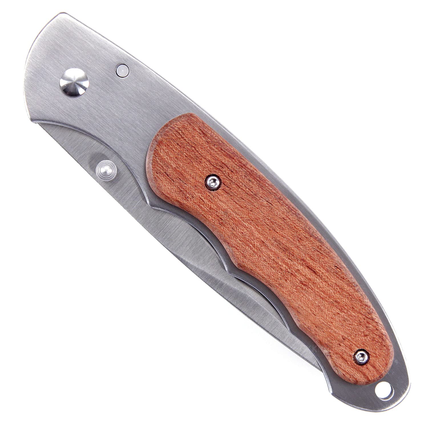 EZSMITH Bull Shark Knife Kit - Framelock Folding Knife Design - (All Parts Included) - (with Bubinga Wood Handles) - (Gift Boxed) - (USA Design)