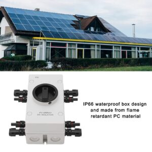 YWBL-WH Solar PV Disconnect Switch 1000V 32A Waterproof Box Isolator DC Quick Disconnect Switch for Power System